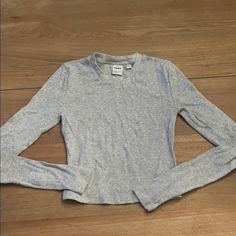 TNA Heather Gray Long Sleeve Women's